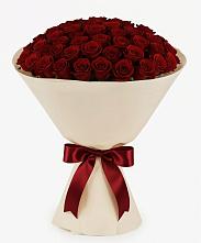 Букет 101 Бордовая роза Блэк Бакарра в Караидель