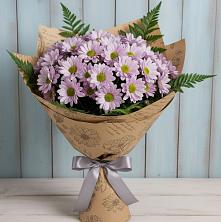 Букет цветов из:  Хризантемы в Караидель
