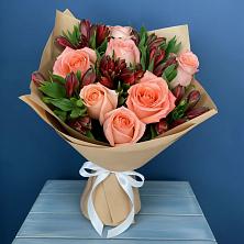 Букет цветов из:  Розы и Альстромерии в Караидель