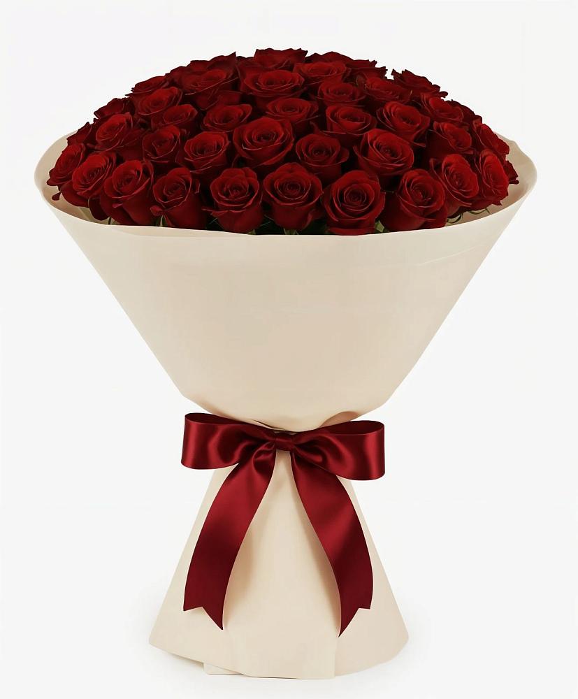 Букет 101 Бордовая роза Блэк Бакарра в Караидель