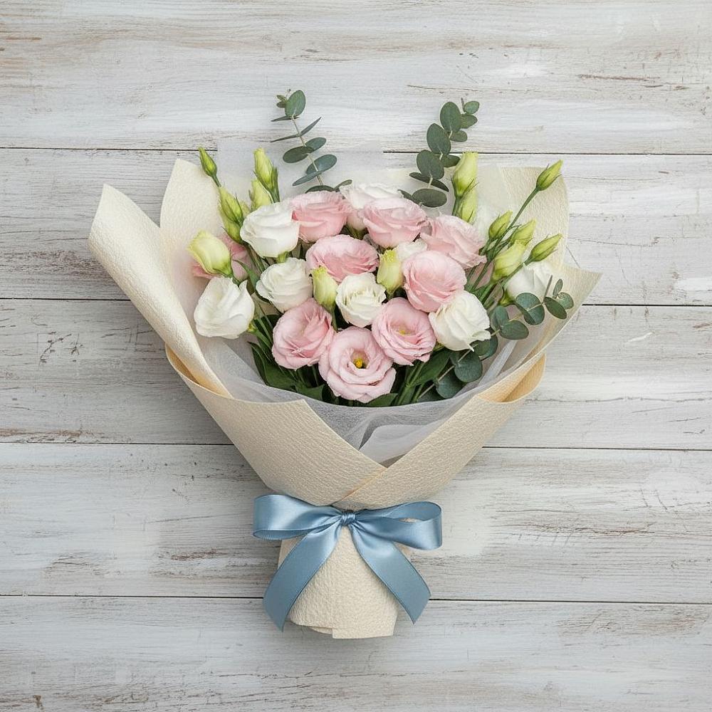 Букет цветов из: Лизиантусы в Караидель