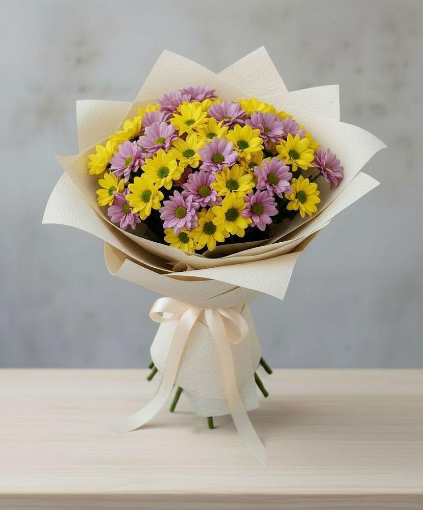 Букет цветов из: Хризантемы в Караидель